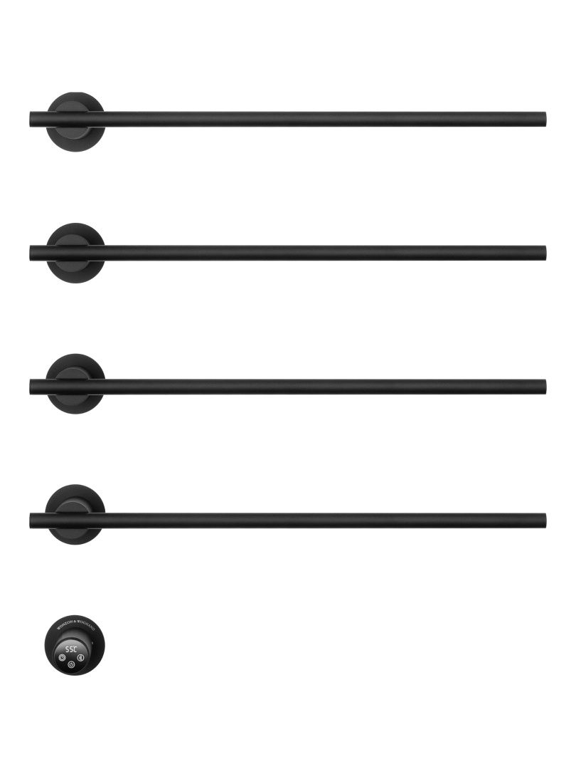 Приобрести полотенцесушитель электрический встраиваемый wonzon & woghand dortmund, черный матовый (ww-a364-mb)