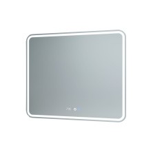 Mirsant Зеркало Harmony 80х70 см, с подсветкой, подогревом и часами УТ000093176