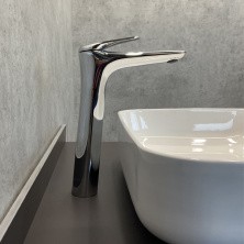 Comforty Высокий смеситель для раковины 28 см, хром, FC074B-CCT