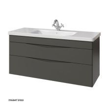 Caprigo Тумба с раковиной LENTO 120 см, графит