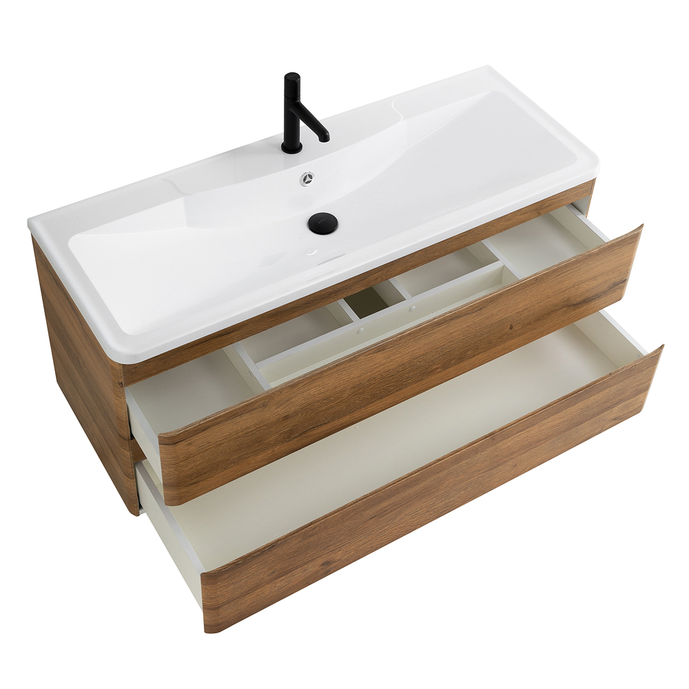 Приобрести belbagno тумба с раковиной albano 120 см, подвесная rovere rustico, белая раковина