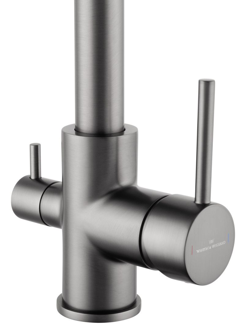 Приобрести смеситель для кухни c подключением фильтра wonzon & woghand, темный графит (ww-88458005-bgm)