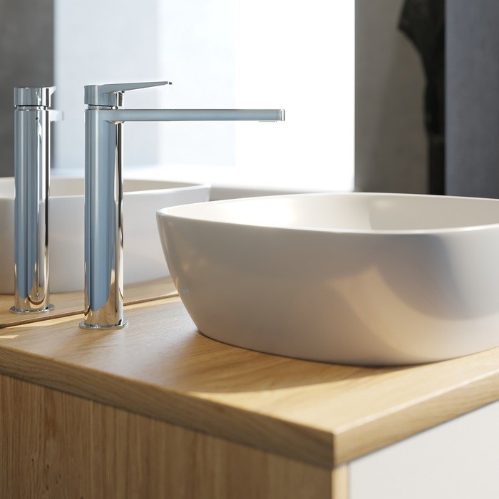 Приобрести iddis смеситель для раковины bridge 257мм, высокий, хром,brdsb01i01