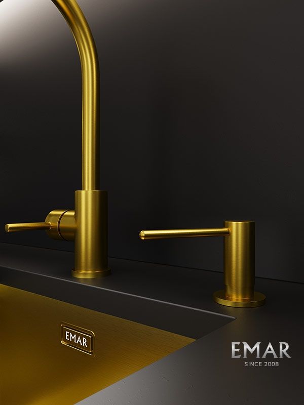 Приобрести emar дозатор для моющего средства, золото ед-405d pvd golden