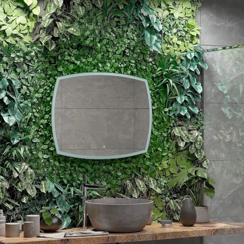 Приобрести continent зеркало с подсветкой dream 90х70 см, сенсорный включатель, белое