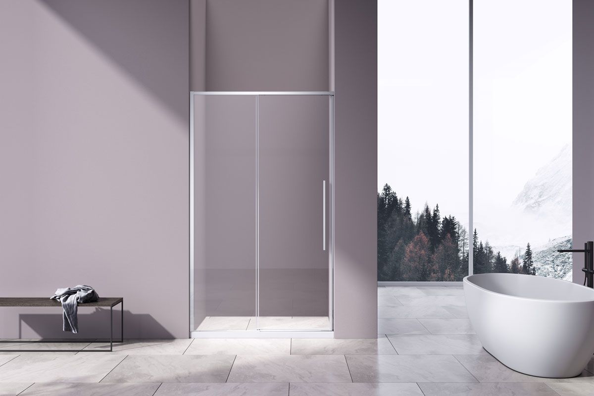 Приобрести vincea душевая дверь slim-n 110 см, прозрачное, хром vds-4sn110cl