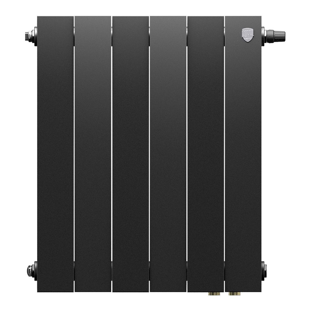 Приобрести royal thermo радиатор биметаллический pianoforte 500 /noir sable ( черный графит ) vdr80 - 6 секц.