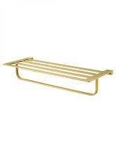 Полотенцедержатель с полкой WONZON & WOGHAND ECLIPSE, Глянцевое золото (WW-9181-LG)