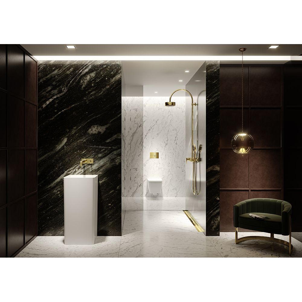 Приобрести tece кнопка смыва square ii pvd для инсталляции, глянцевое золото9240839