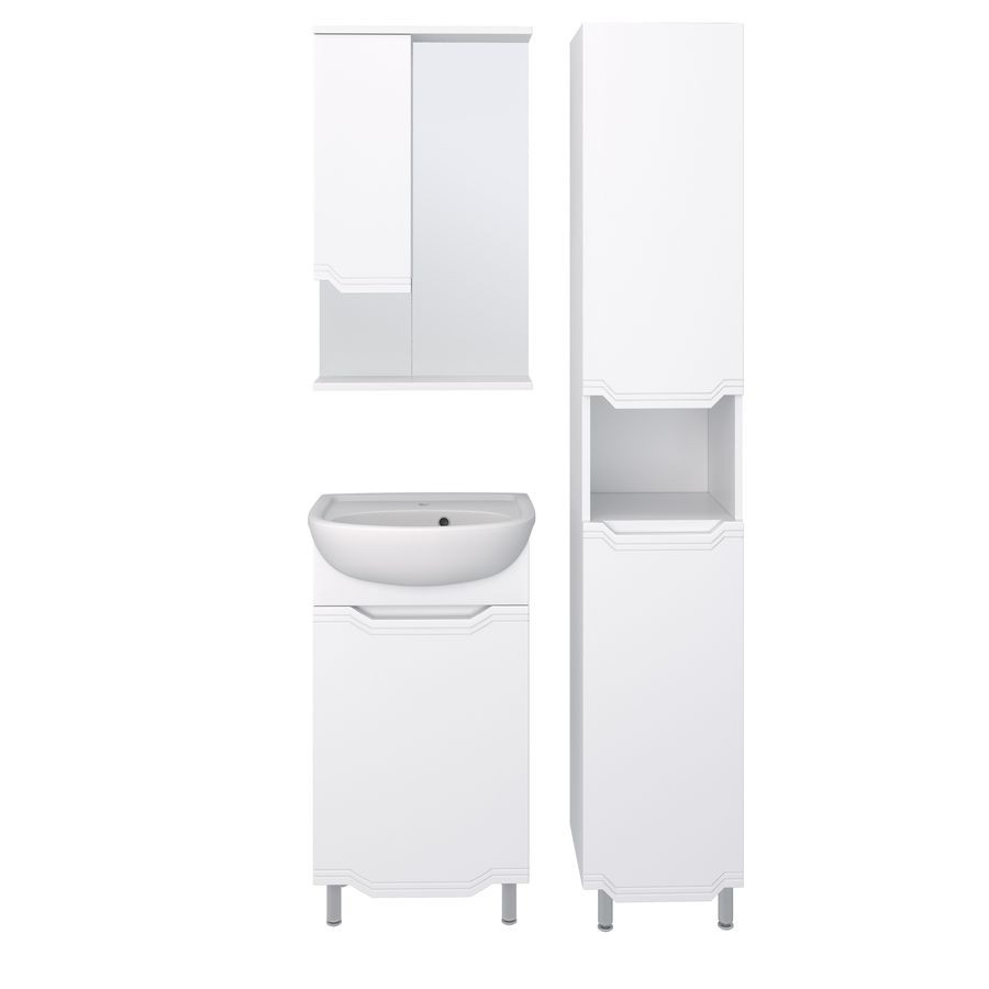 Приобрести aqua de marco зеркало-шкаф viktoria 45 см, белый, левый 1045cvic