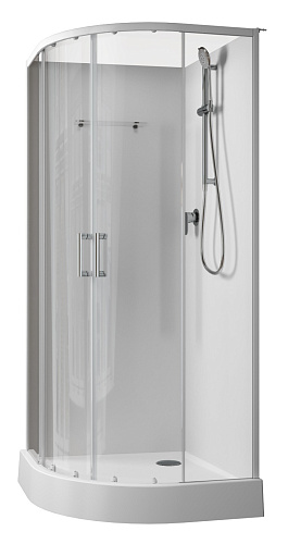 Приобрести aquanet душевая кабина passion evo r white 90x90 см