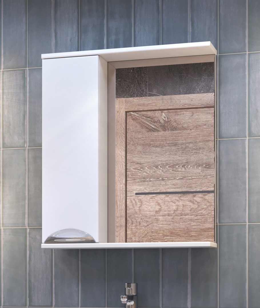 Приобрести vigo зеркало-шкаф callao 60 см, без подсветки, левое, белое z.cal.60.l