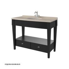 Caprigo Тумба с раковиной DALLAS 120 см, черная, эмаль