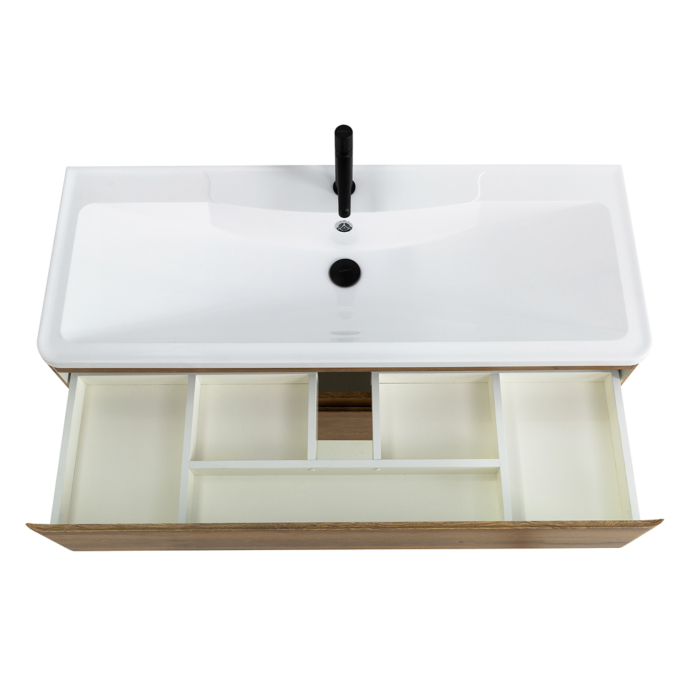 Приобрести belbagno тумба с раковиной albano 120 см, подвесная rovere rustico, белая раковина