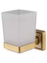 Стакан для зубных щеток с держателем WONZON & WOGHAND ROMA, Бронза (WW-7221)