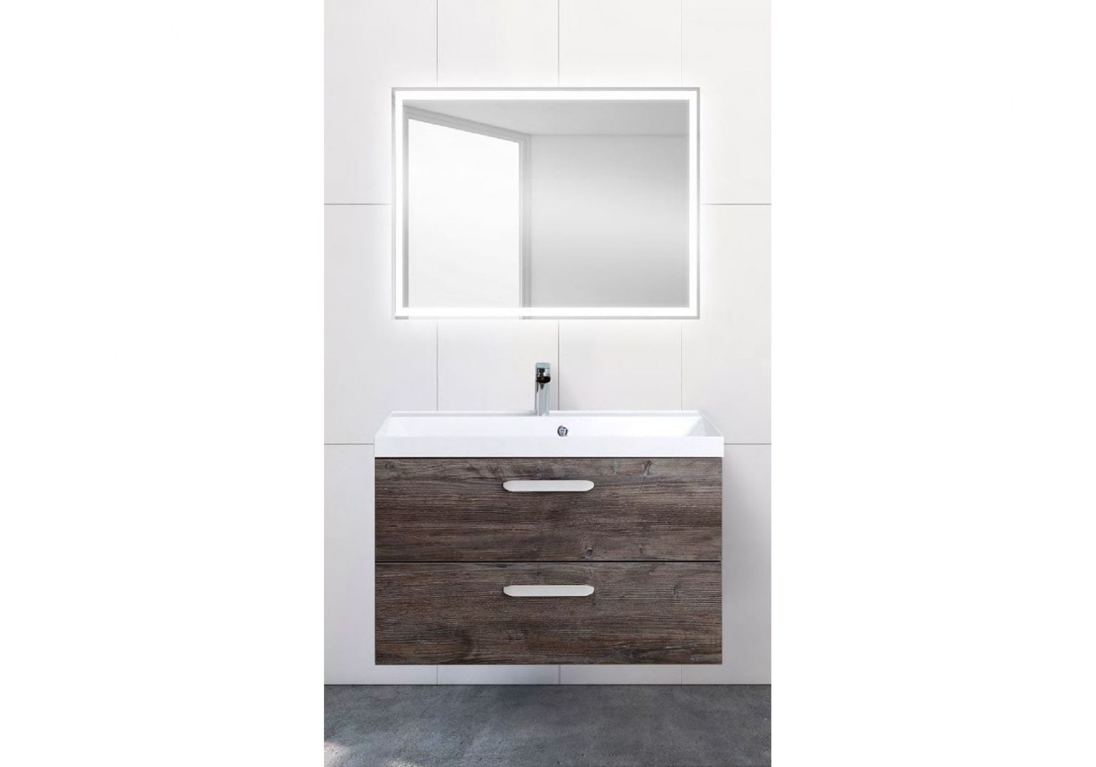 Приобрести тумба подвесная с раковиной belbagno aurora-800-2c-so-pp 80 см, pino pasadena