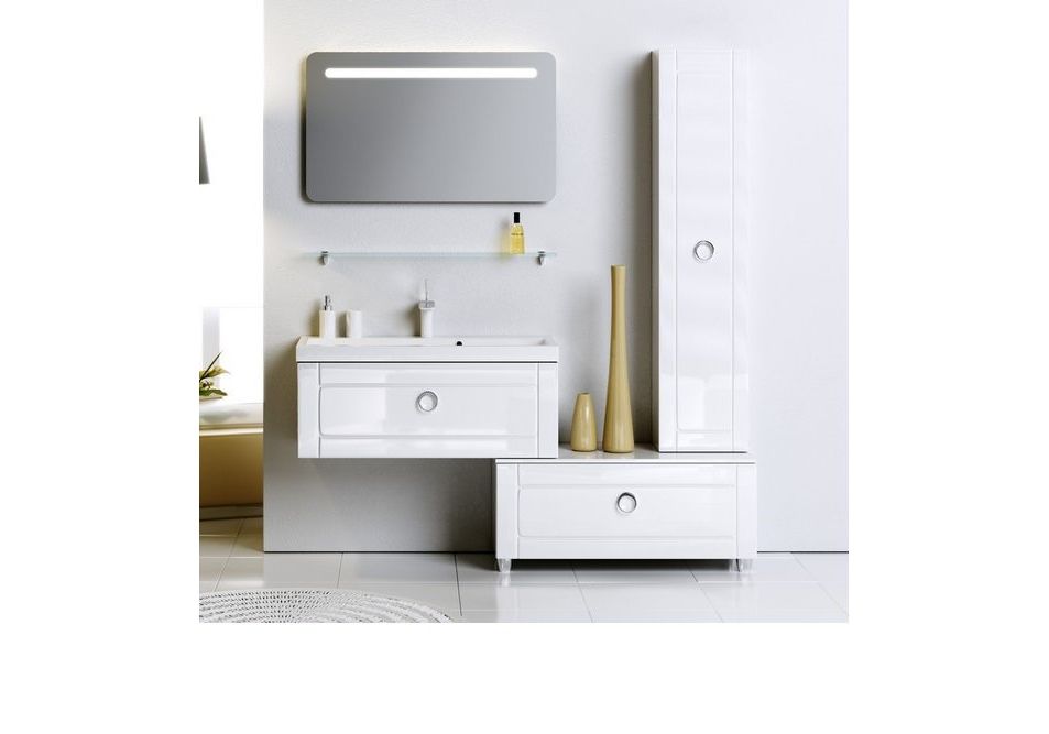 Приобрести тумба подвесная с раковиной aqwella infinity 100 см inf.01.10/001