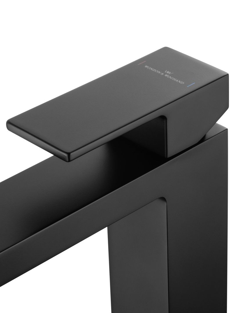 Приобрести смеситель для раковины wonzon & woghand cube, черный матовый (ww-88139016-mb)