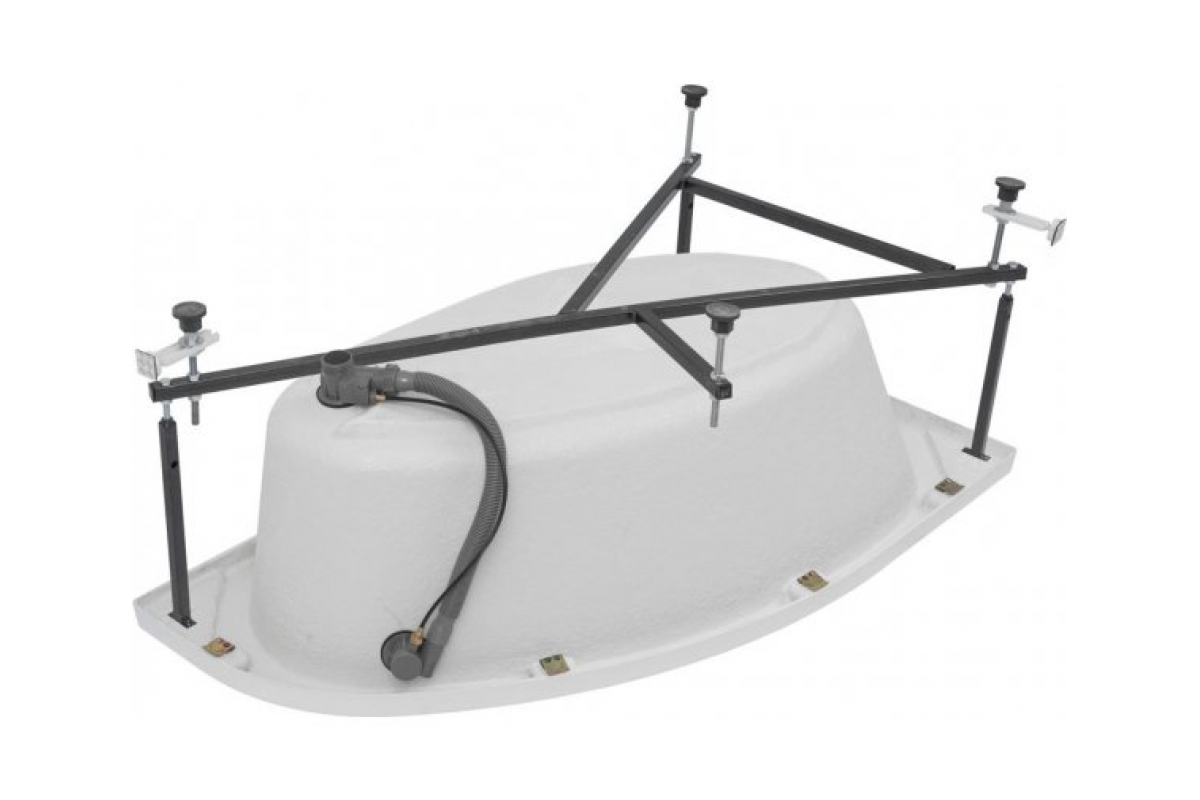 Приобрести aquanet акриловая ванна mia 140x80 см, белая, левая