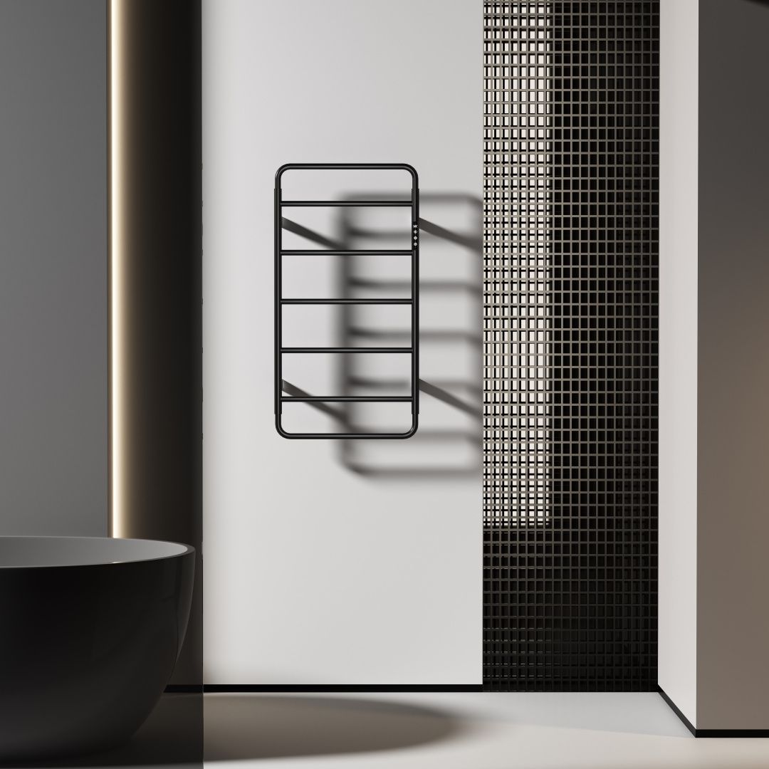 Приобрести полотенцесушитель электрический wonzon & woghand wismar, черный (ww-al202-mb)