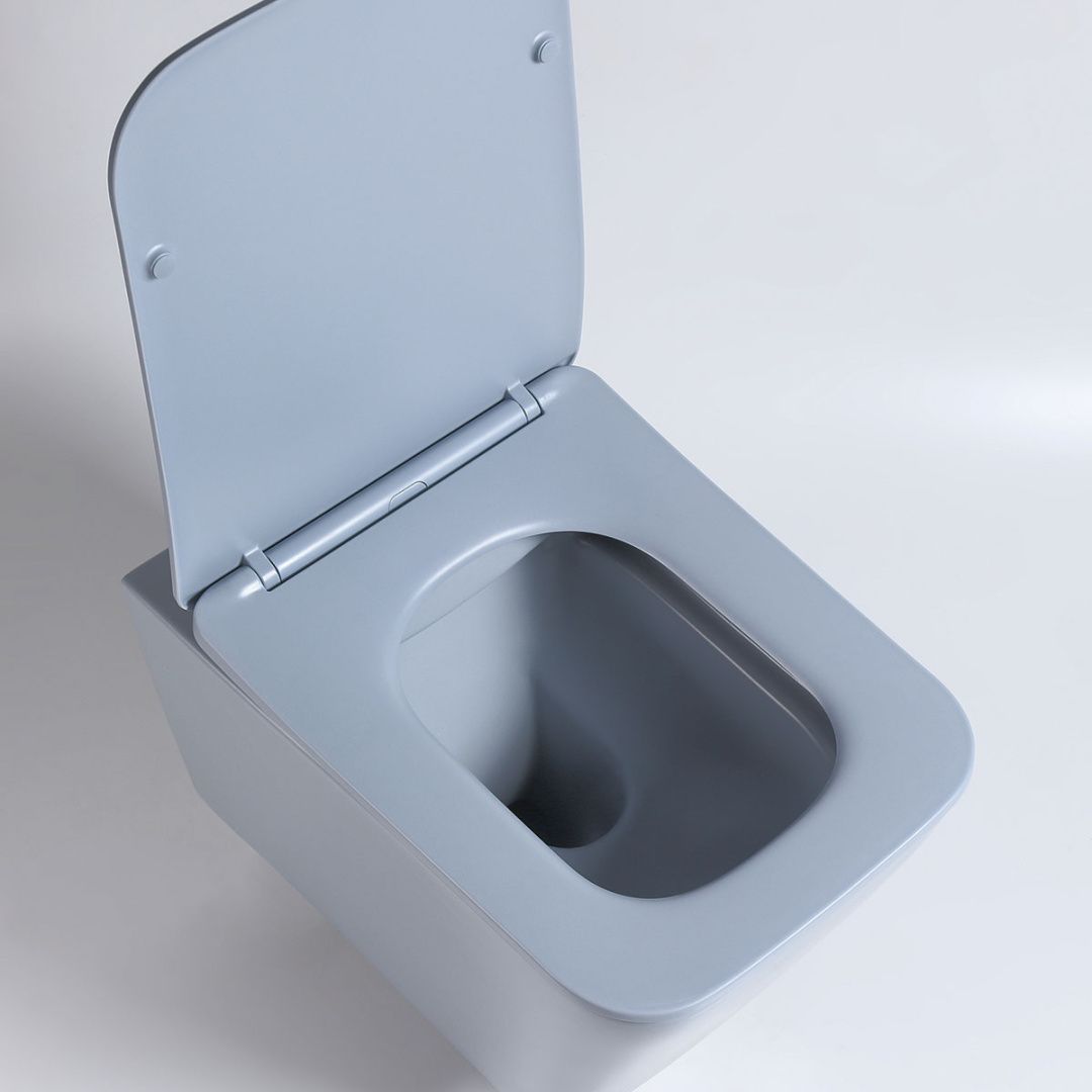 Приобрести vincea унитаз подвесной piatti q-line, ультратонкое сиденье, микролифт, голубой матовый vt1-12mo