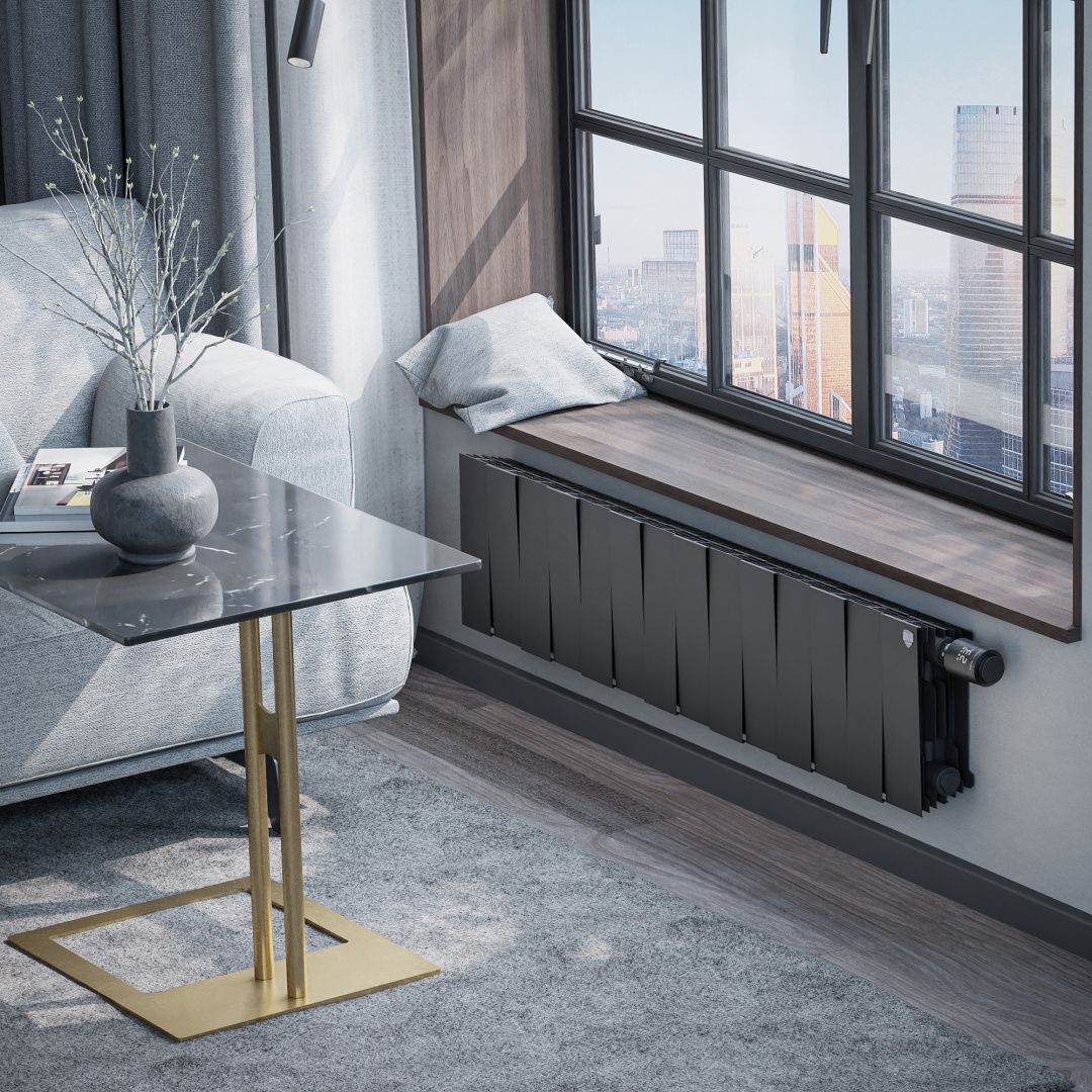 Приобрести royal thermo радиатор биметаллический pianoforte 200 /noir sable ( черный графит ) vdr - 14 секц.