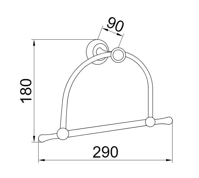 Приобрести boheme полотенцедержатель puro, хром\кристаллы 10705