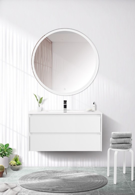 Приобрести тумба подвесная с раковиной belbagno kraft-800-2c-so-bo 80 см, bianco opaco