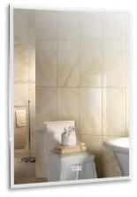 Azario Зеркало Сантана 800*600, белый, сенсорный включатель, ФР-00002163