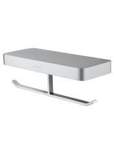 Двойной держатель для туалетной бумаги с полкой WONZON & WOGHAND LOTTE, Хром (WW-8356)