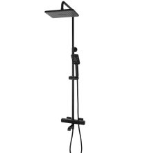 Grocenberg Душевая система с термостатом, черная матовая GB7005BL