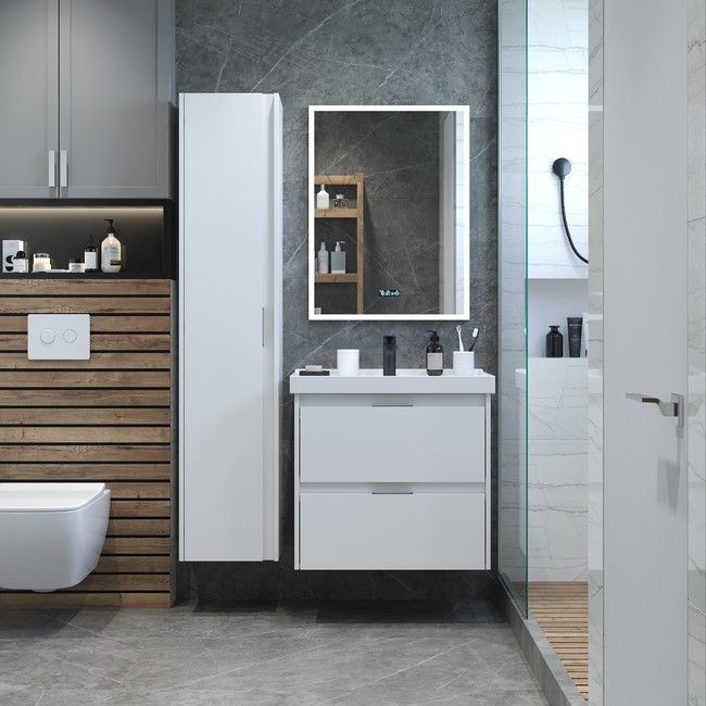 Приобрести briz тумба подвесная vena 60 см, белый, т18-60