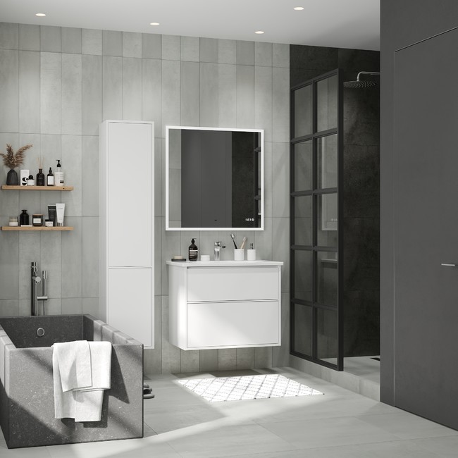 Приобрести briz тумба подвесная monza 80 см, белая, т18-80