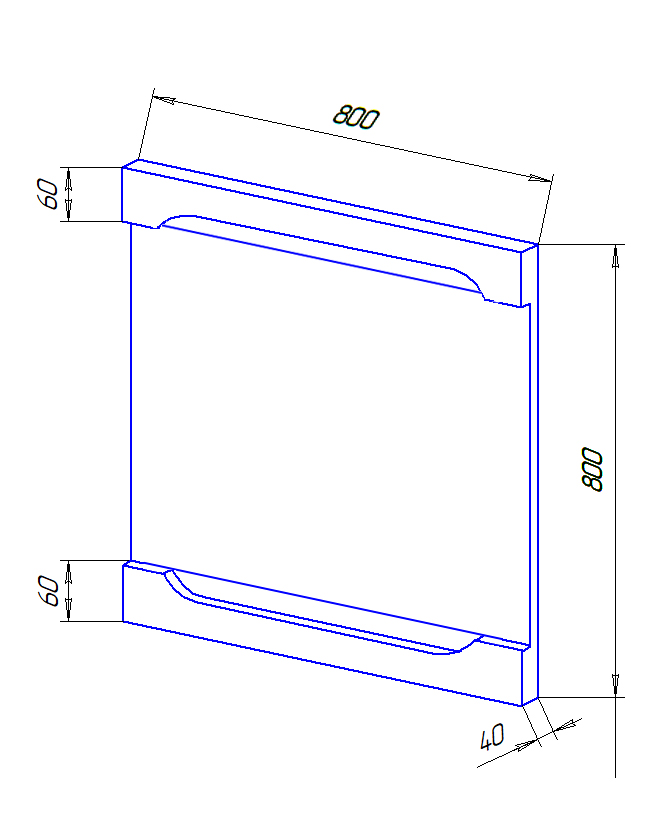 Приобрести loranto зеркало арфа 80 см, с подсветкой (cs00044639)