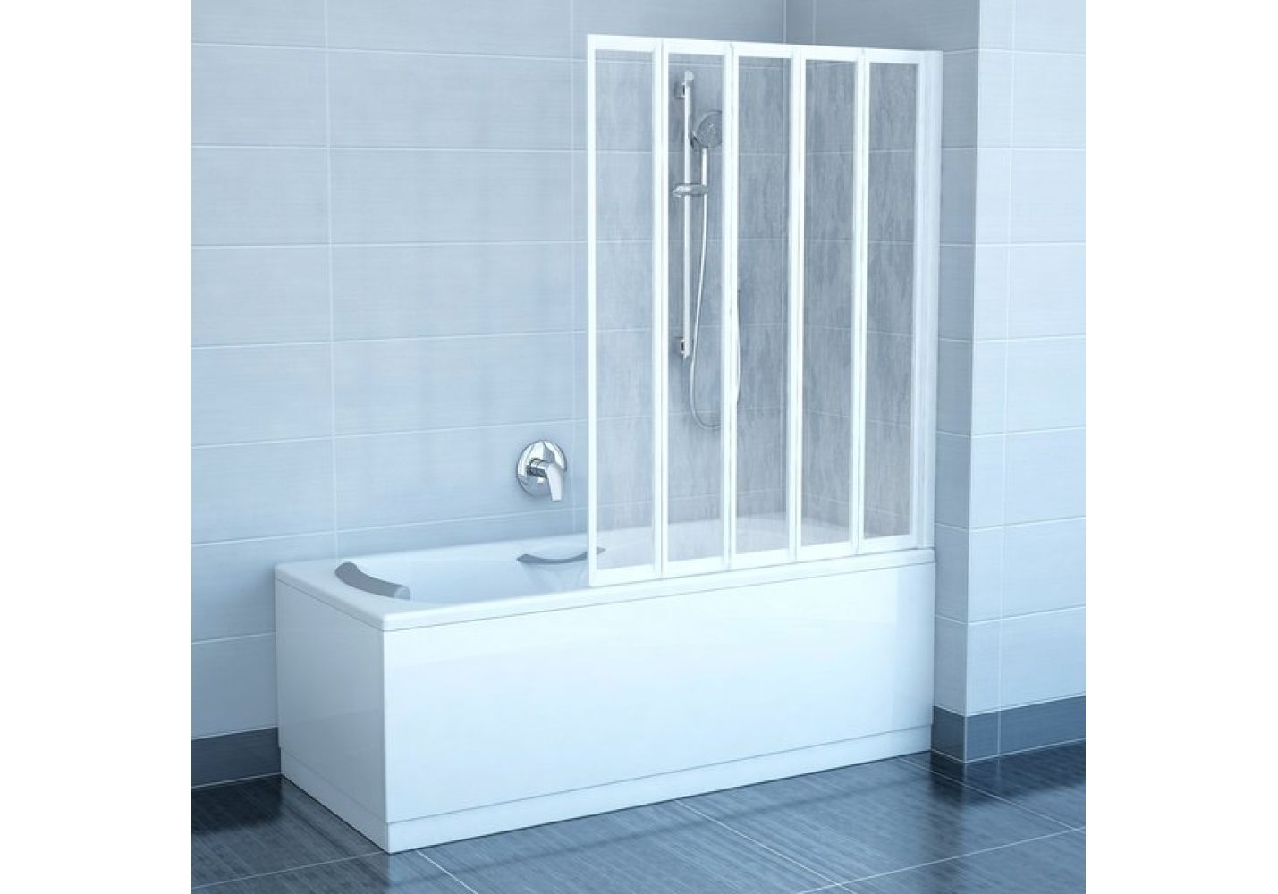 Приобрести ravak шторка для ванны supernova vs5 115 см 794e010041 белый/rain