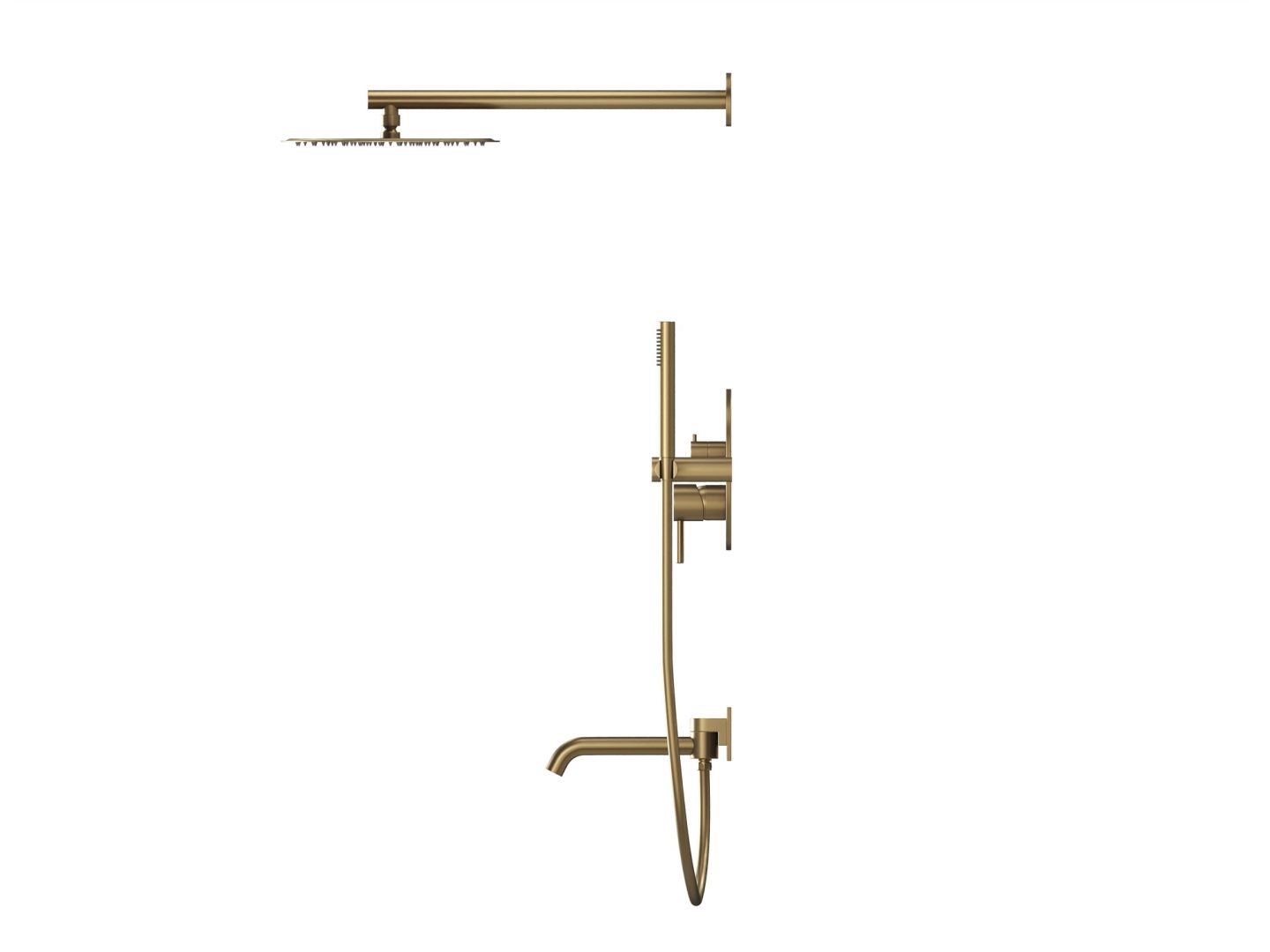 Приобрести hayzburg встраиваемая душевая система, матовое золото hb-2001bg