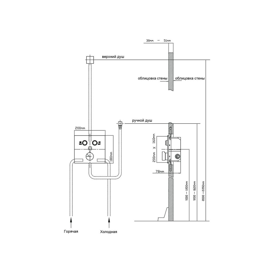 Приобрести vincea встраиваемая душевая система , хром vsfw-4212ch