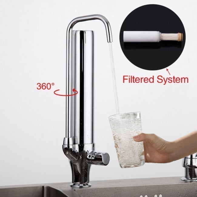 Приобрести gappo смеситель для кухни g4352 с подключением фильтра g34301, хром 90794