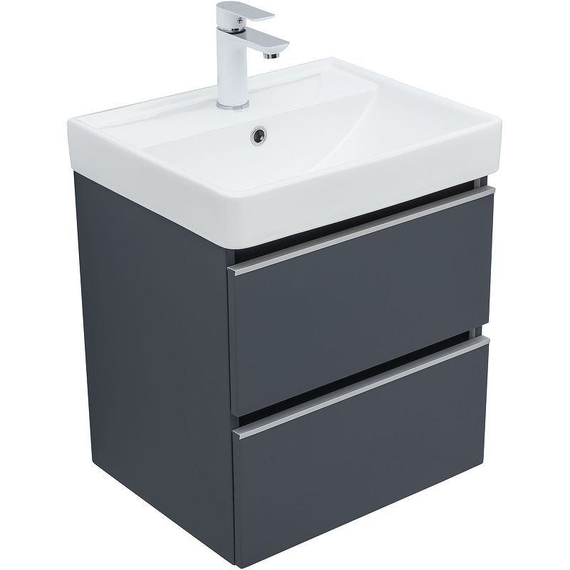 Приобрести aquanet тумба с раковиной вега 50 см, маренго