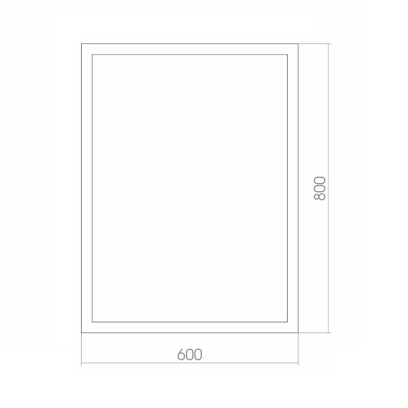 Приобрести azario зеркало торманс 600*800, белый, сенсорный включатель, датчик движения,фр-00001405