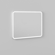 Briz Зеркало ALBI 90х80 см, с подсветкой и подогревом, сенсорное включение , белое, ПДЗ45-90