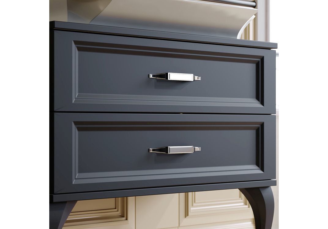 Приобрести тумба напольная с раковиной aqwella la donna 85 см lad0108blk, черный