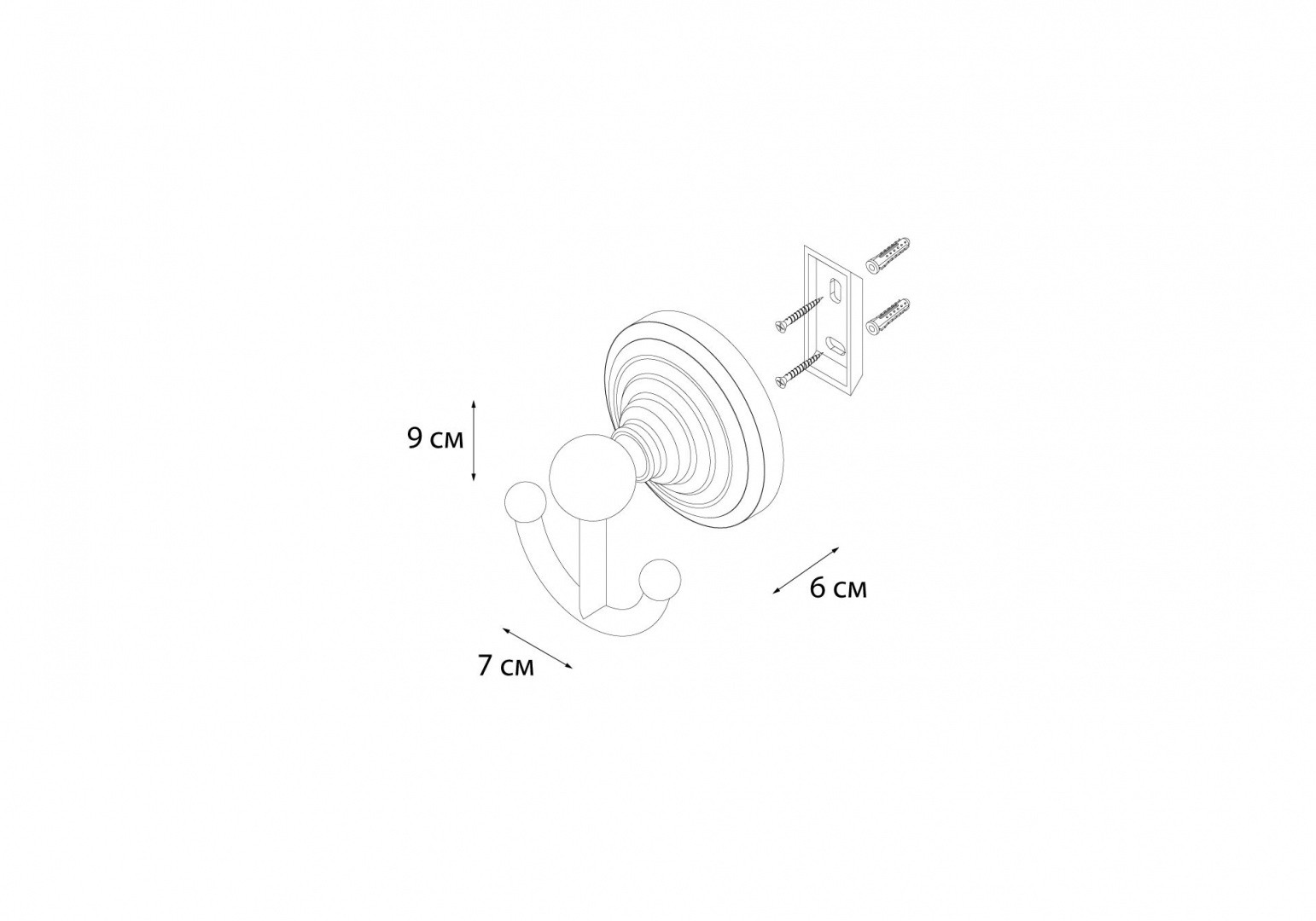 Приобрести fx-83805 retro крючок двойной