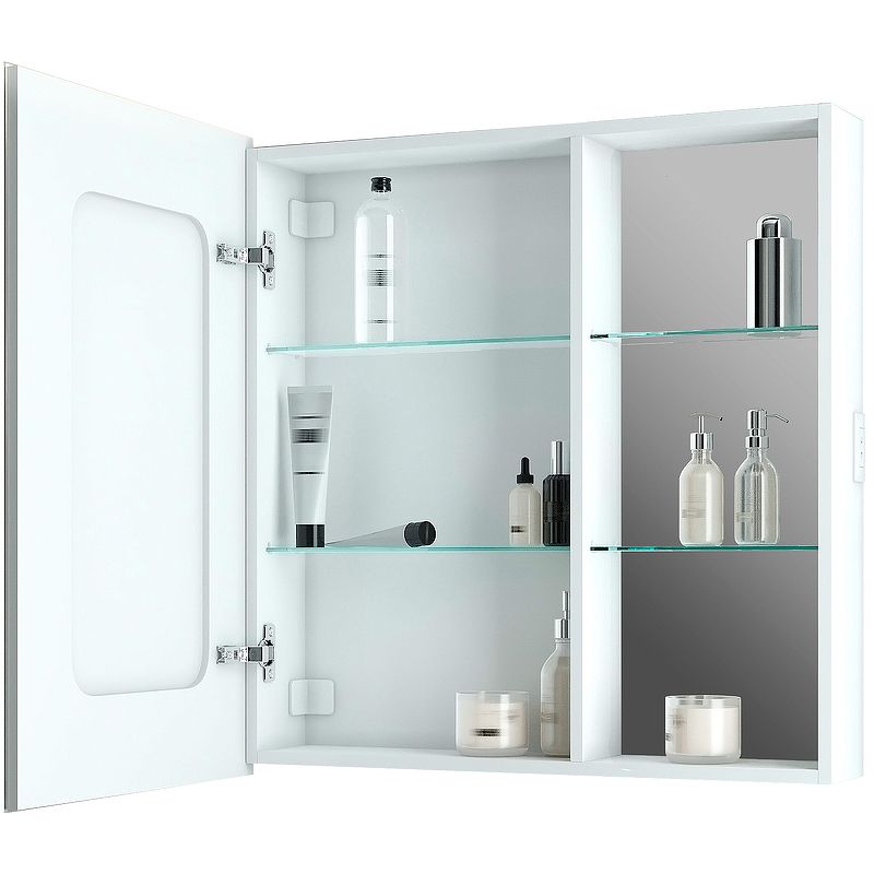 Приобрести continent зеркало шкаф с подсветкой aperio 80х80 см, сенсорный включатель, левосторонее, белое