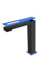 Boheme Смеситель для раковины Q, высокий, черный\синий 142-BUW