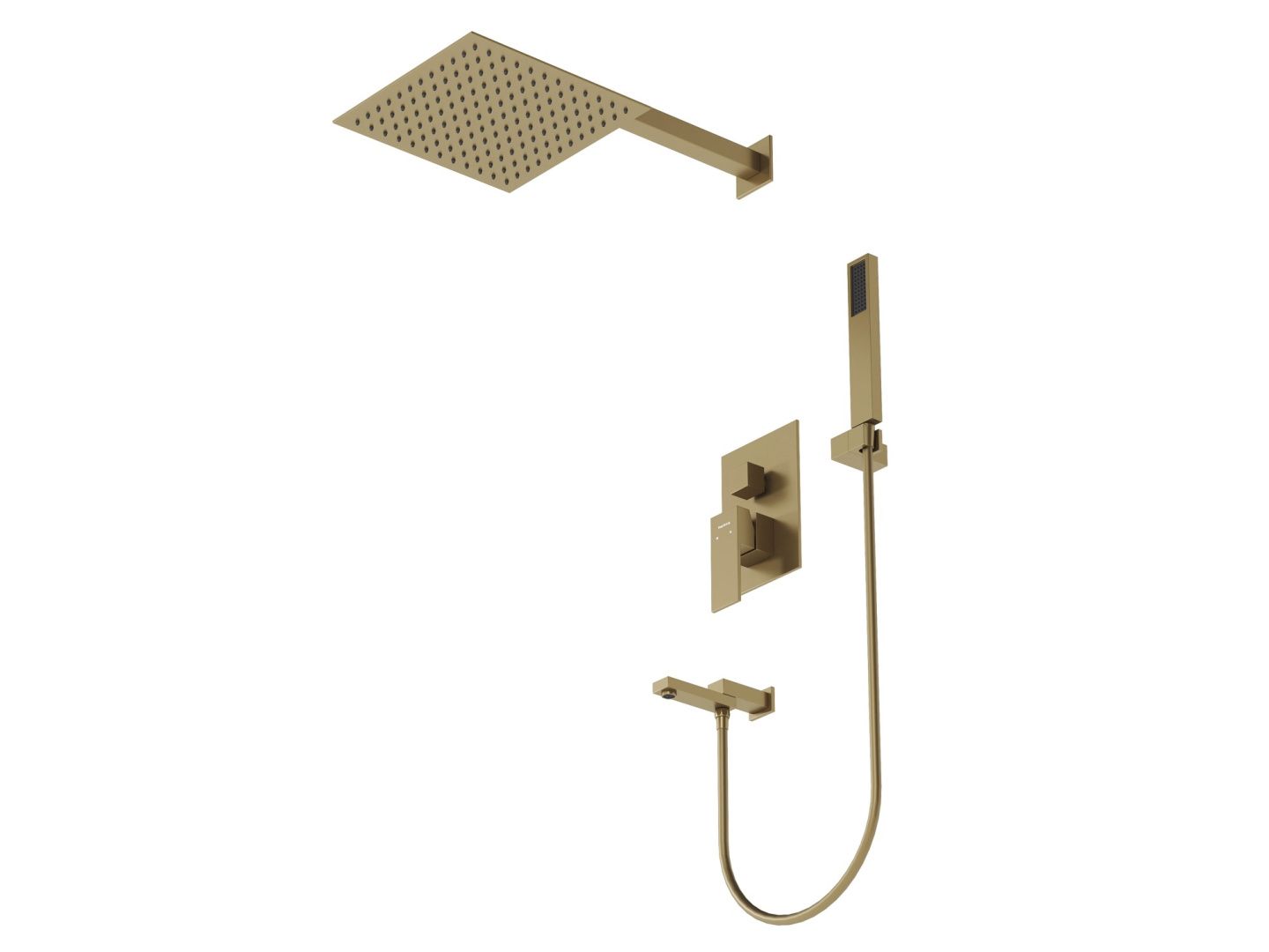 Приобрести hayzburg встраиваемая душевая система, матовое золото hb-1001bg