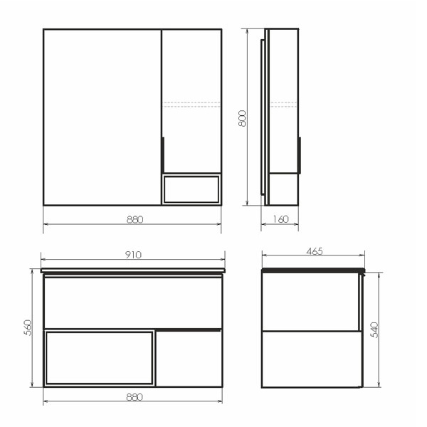 Приобрести сomforty зеркало-шкаф "франкфурт-90" бетон светлый