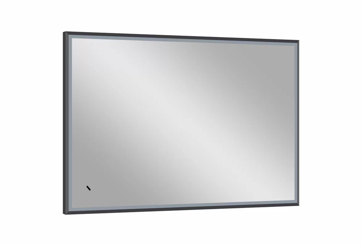 Приобрести continent зеркало с подсветкой stage грэймуар 100х70 см, серый муар