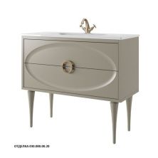 Caprigo Тумба с раковиной MILANO 105 см, серое, эмаль