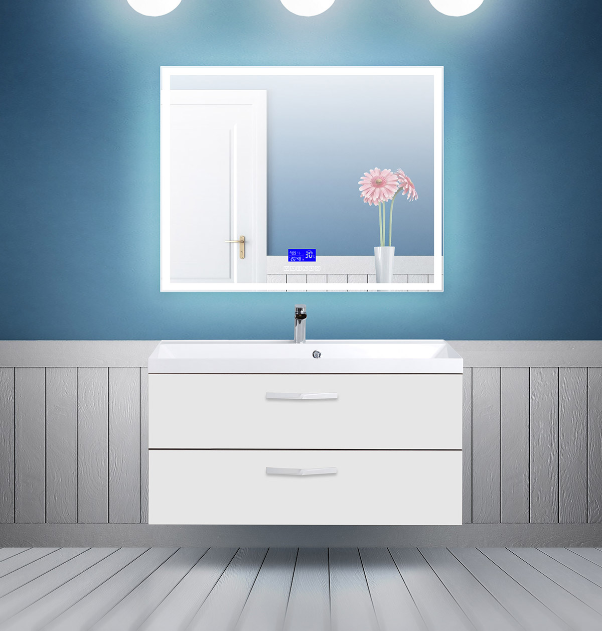 Приобрести belbagno зеркало 100х80 см spc-grt-1000-800-led-tch-rad